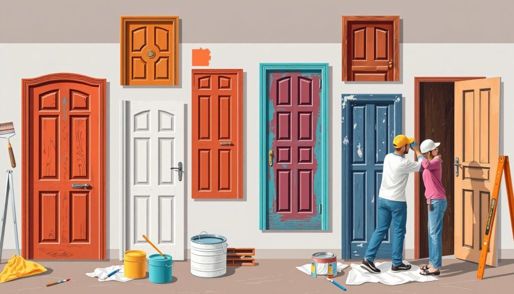 door painting techniques