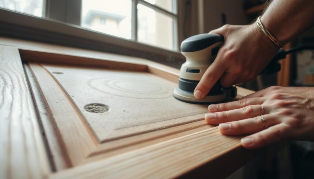 door sanding techniques