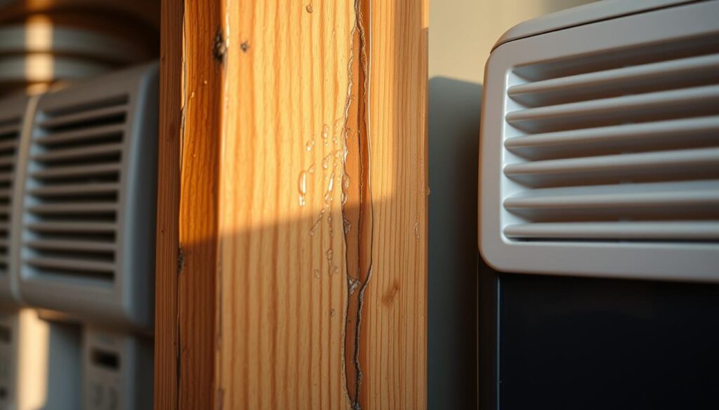 drying water damaged wood