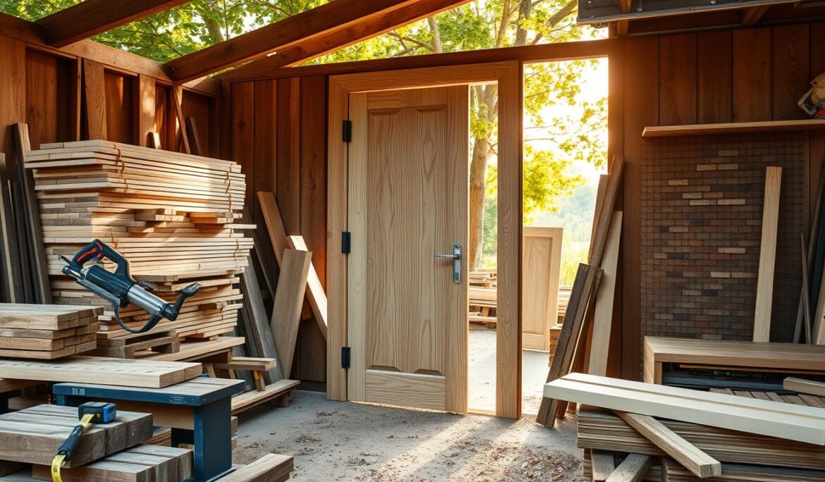 how to build a wooden door