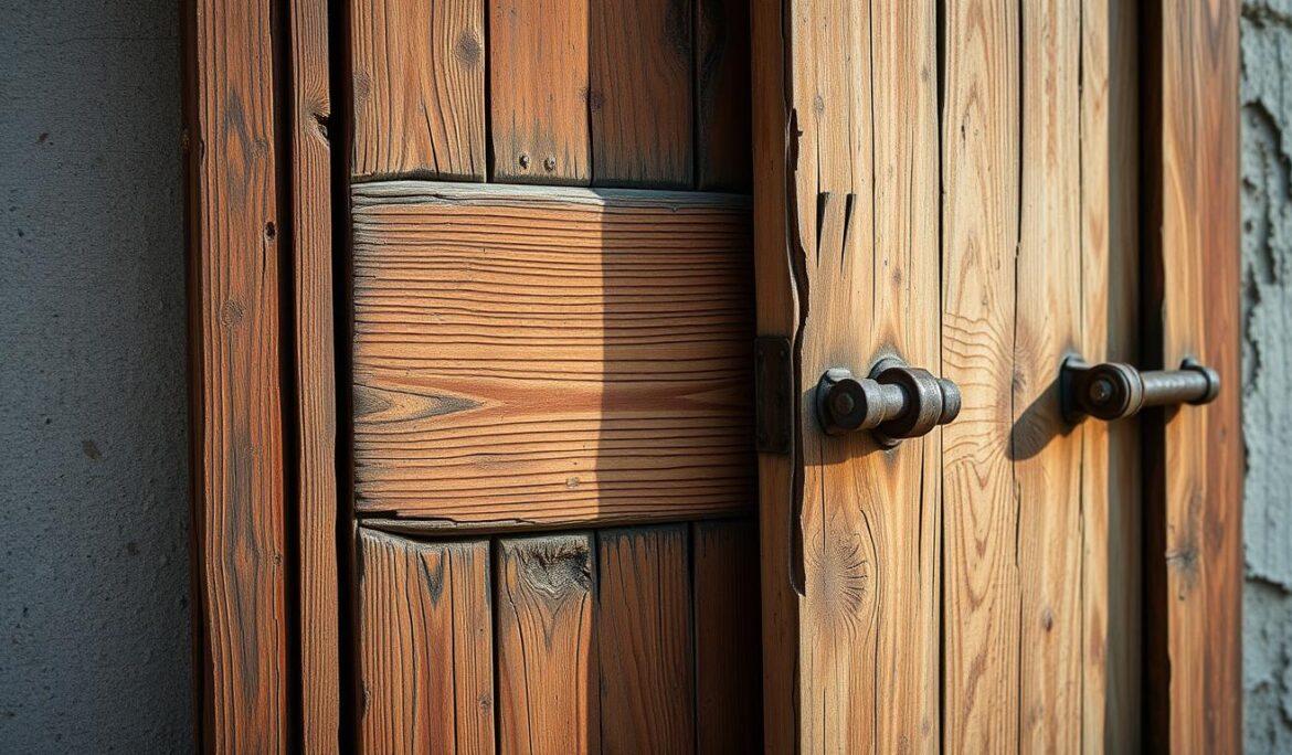 how to open a stuck wooden door