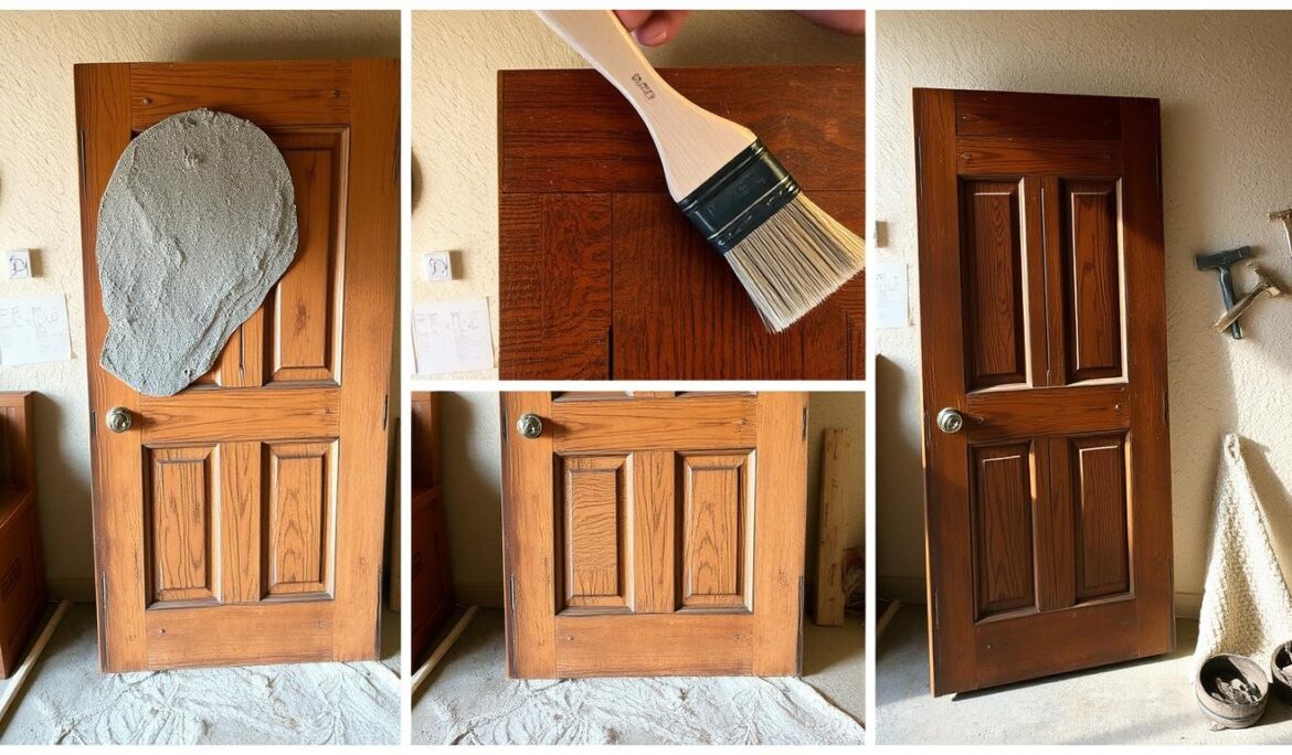 how to refinish a wood door