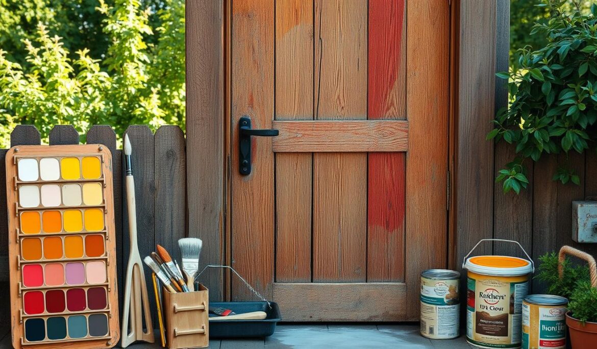 how to repaint wooden door