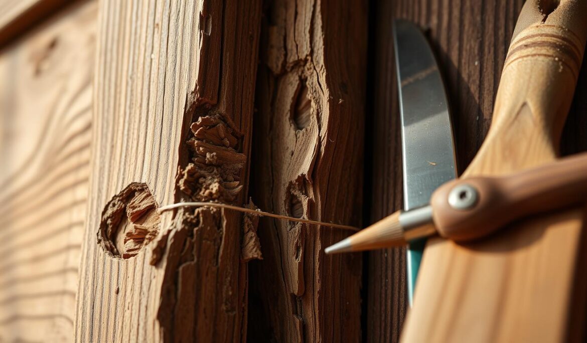 how to repair a door jamb wood rot