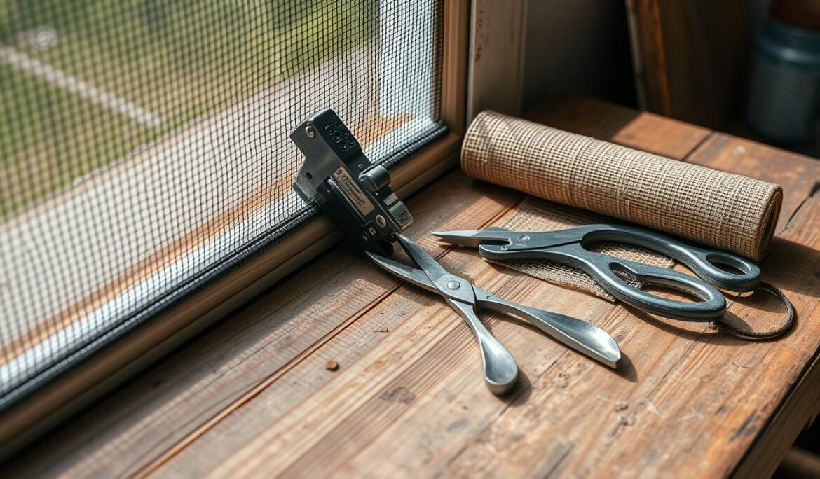 how to rescreen a wooden screen door