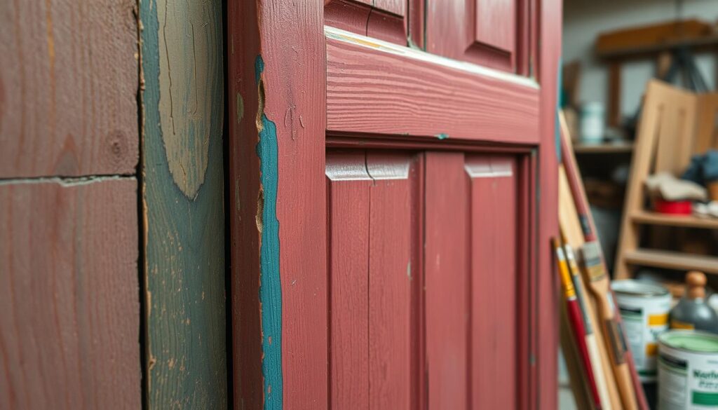 painting repaired doors