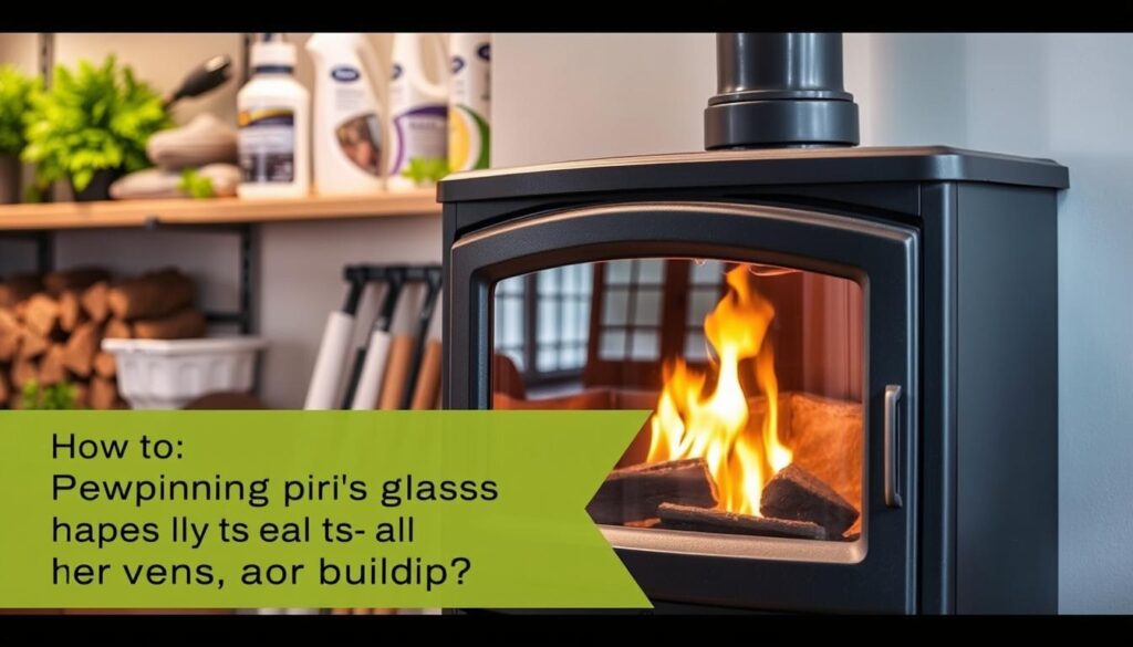 prevent stove glass buildup