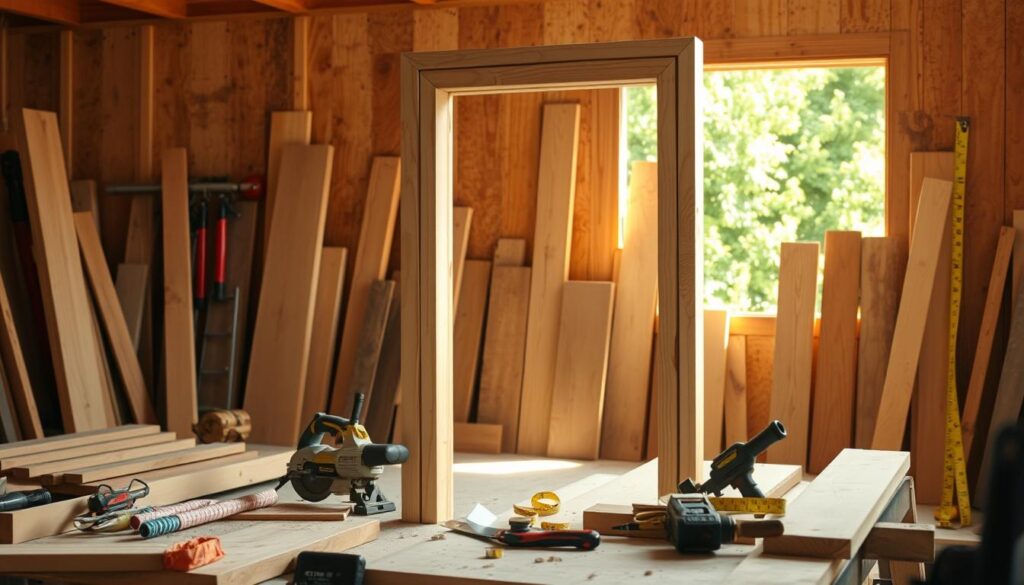 wood door frame construction